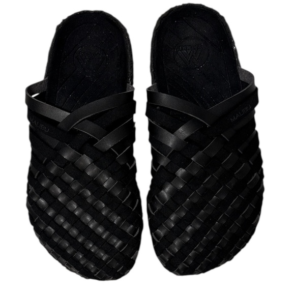 Malibu Men’s Colony Sandals – Black Vegan Suede (6) - Picture 2 of 6